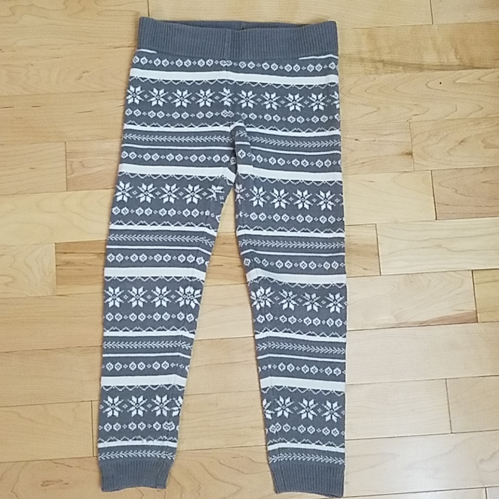 Crazy 8 sweater material leggings 4T